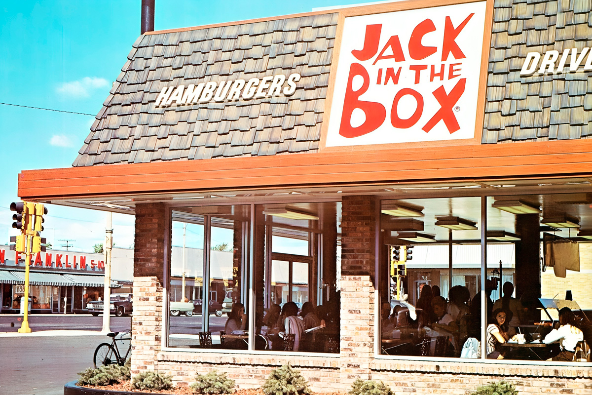 Loja do Jack in the Box nos anos 1970